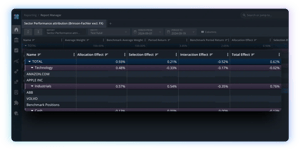 Performance attribution - BrinsonFachler2